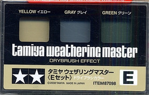 Tamiya 87098 Weathering Master E Set - (Yellow Gray Green) Dry Brush Tamiya 87098 Weathering Master E Set - (Yellow Gray Green) Dry Brush