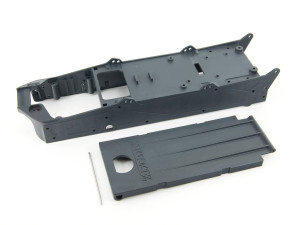 Arrma AR320201 COMPOSITE CHASSIS & BATTERY DOOR- SWB 1/10