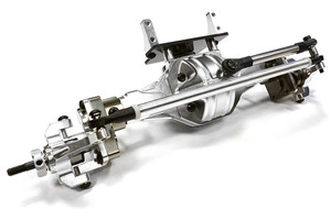 Integy C26155SILVER Complete T5 Hi-Lift Gearbox Front Axle for SCX-10, Dingo, Honcho & Jeep 1/10 Crawler