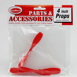 Guillow's  125 Plastic Propeller 4" (3pcs) Guillow's  125 Plastic Propeller 4" (3pcs)