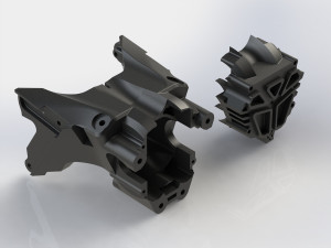 Arrma AR320244 REAR BULKHEAD SET (Bigrock, Fazon, Nero)