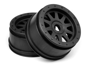 HPI 106896 TR-10 GLUE-LOCK WHEEL BLACK (120x60mm/2pcs) 1/5