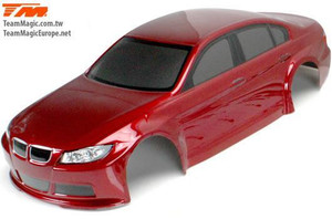 Team Magic 503316DRA E4D BMW 320 Painted Body Dark Red 1/10