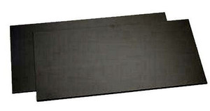 EverGreen 9116 STYRENE, BLACK SHEETS 8x21x 0.060" Thick (1.5mm/ UV Resistant /2pcs)
