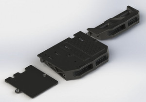 Arrma AR320252 FRONT/REAR SHOCK MOUNT and RADIO TRAY (Nero)