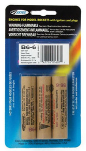Estes 1607 B6-6 Engines (3pcs) Estes 1607 B6-6 Engines (3pcs)