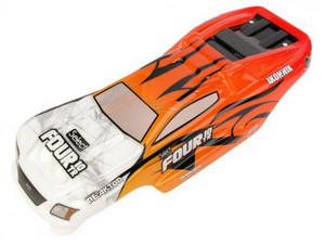 Helion HLNS1244 Body, Red, Pre-cut (Four 10TR) 1/10