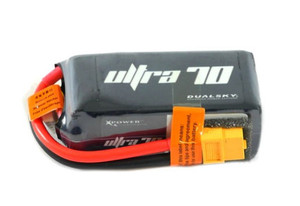 Dualsky XP13004ULT Ultra 70 LiPo Battery, 1300mAh 14.8V 4S 70c, XT60 Connector Dualsky XP13004ULT Ultra 70 LiPo Battery, 1300mAh 14.8V 4S 70c, XT60 Connector