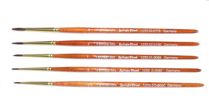 Springer Pinsel 1233/5 Brush Set Round Pure Pony 5pcs (0, 00,1, 2, 3)