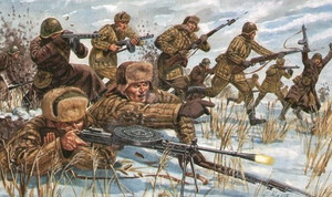 Italeri 6876 Russian Infantry (Winter Uniform) World War II 1/32