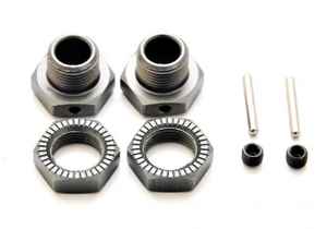 Hobao 94018 WHEEL HEX HUB & ANTI-LOOSE NUT, 2PCS