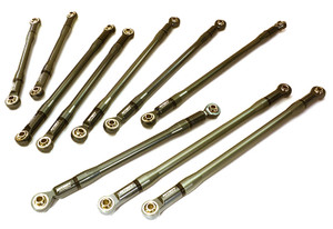 Integy OBM-1635GUN COMPLETE ALUMINUM 10-PIECE LINKAGE SET