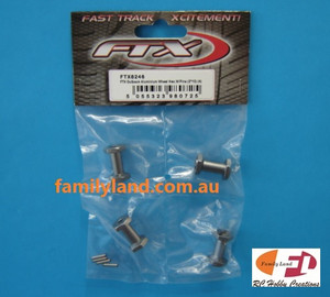 FTX 8246 Aluminium Wheel Hex.w/Pins (2x10) (4) Outback