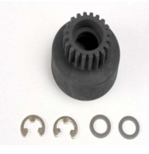Traxxas 4120 Clutch bell (20-tooth)/5x8x0.5mm fiber washer (2)/ 5mm e-clip (requires 5x11x4mm ball bearings)