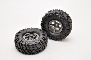 Hobao 230048 Wheels & Tires Set Crawler  (1.9″) , 2 pcs 1/10 DC1