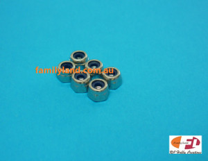 Family Land STAINLESS STEEL LOCK NUTS 2.5mm (BOLTS), HEX NYLON INSERT (MARINE) (6pcs) Family Land STAINLESS STEEL LOCK NUTS 2.5mm (BOLTS), HEX NYLON INSERT (MARINE) (6pcs)