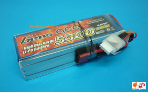 Gens Ace GA4S-5300DE Lipo Battery 5300mAh 30C 14.8V Softcase, Deans Connector Gens Ace GA4S-5300DE Lipo Battery 5300mAh 30C 14.8V Softcase, Deans Connector