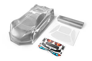XRAY 359730 CLEAR BODY, 1/8 GT ON ROAD CAR 