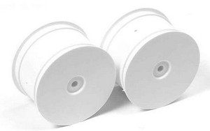 Xray 369911  REAR WHEELS AERODISK 14mm HEX - WHITE 2pcs 1/10