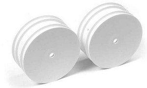 Xray 369910  FRONT WHEELS AERODISK 14mm HEX - WHITE 2pcs 1/10