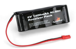 Dynamite DYN1448 6V 1400mAh NiMH Receiver Flat Pack w/BEC suit Ragazza