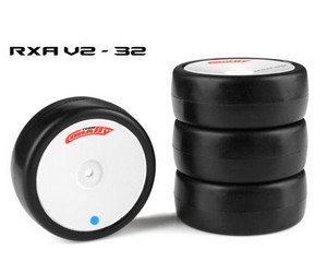 Team Corally 14753-32 Attack RXA V2 rubber tires - 1/10 EP touring - 32 shore - Asphalt - 4 pcs