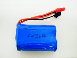 WL Toys 6.4V 1000mAh Li-Ion Battery JST/ 3 Wires Black plug