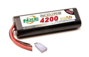 NXE 2S4200TAMIYA 7.4V 4200mAh 40C Lipo Battery Round Hard Case Tamiya Connector