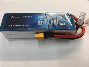 Gens Ace 6750mAh 45C 14.8V 99.9Wh Lipo Battery (XT60 Plug / Splash Drone)