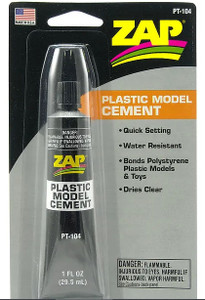 Zap PT-104 1 oz. (29.5 ml) Plastic Model Cement (Gel)