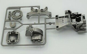 Tamiya 0005598 B parts - Motor mount,Diff Case, Bulk Head Grey