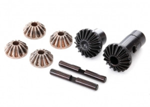 Traxxas 8282 Gear set, differential (output gears (2), spider gears (4), spider gear shaft (2)) TRX-4
