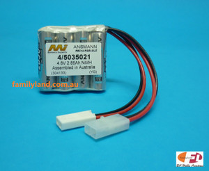 Family Land 5035021/4F NiMh Battery 2850mAh/ 4.8V Flat Pack with Tamiya, Micro Tamiya Connectors Family Land 5035021/4F NiMh Battery 2850mAh/ 4.8V Flat Pack with Tamiya, Micro Tamiya Connectors