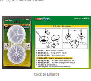 Master Tools 09975 Paint Palette - (L) W/ Partition Wall  Master Tools 09975 Paint Palette - (L) W/ Partition Wall