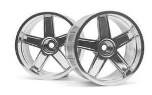 HPI 33478 LP35 WHEEL MF TYPE CHROME (9mm OFFSET/2pcs) 1/10