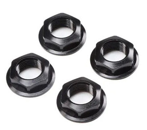 Losi LOS252112 17mm Flanged Wheel Nut, Black (4), Super Rock Rey