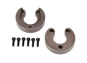 Traxxas 8267 Weight, portal housing, brass (34 grams) (2)/ 2.5x8 CS (6) 