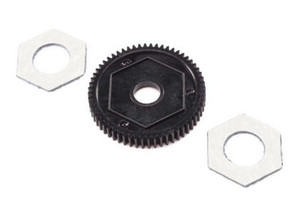 Losi LOS212016 60T Spur Gear w/ Slipper Pads, Mini T 2.0
