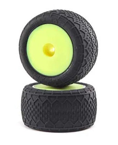 Losi LOS41008 BK Bar Mounted Tire Set, Mini T 2.0  1/18