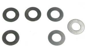 Team Magic 116204 7x13x0.1mm (3), 7x13x0.3mm (2) & 7x13x0.5mm (1) Shims