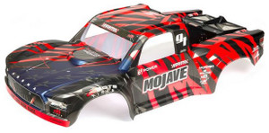 Arrma ARA411004 6S Finished Body, Black/Red, Mojave 1/7
