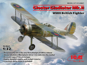 ICM 32041 Gloster Gladiator Mk.II WWII British Fighter 1/32 ICM 32041 Gloster Gladiator Mk.II WWII British Fighter 1/32