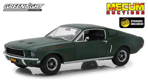 Greenlight 13551 Mecum Auctions Unrestored Bullitt 1968 Mustang GT Fastback 2020 Kissimm 1/18