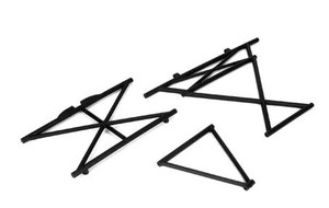 Losi LOSB2578 Center & Front Top Cage Support Set: 5IVE-T