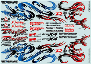 Tamiya 53887 Marking Sticker (Dragon) 1:10,1:8