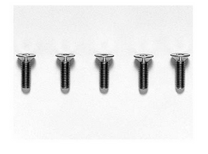 Tamiya 53535 Titanium Flat Head Hex Screw (M3x10mm)(5pcs)