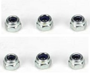 Losi TLR6312 Locknut, M2.5 x .45 x 5mm, 6pcs