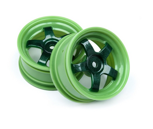 HPI 113095 WORK MEISTER S1 WHEEL GREEN 26mm (0mm OS/2pcs) 1/10