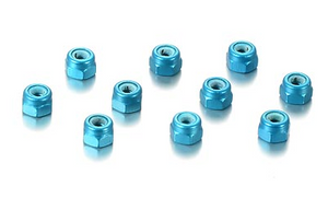 Hudy 296530-B Alu Nut M3 - Blue (10)
