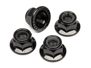 HPI Z682 FLANGED LOCK NUT M5 (CLOCKWISE/BLACK/4pcs)